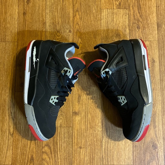 Air Jordan 4 Retro GS ‘Bred’ 2012 Shoes, Size:6.5Y - Picture 3 of 11